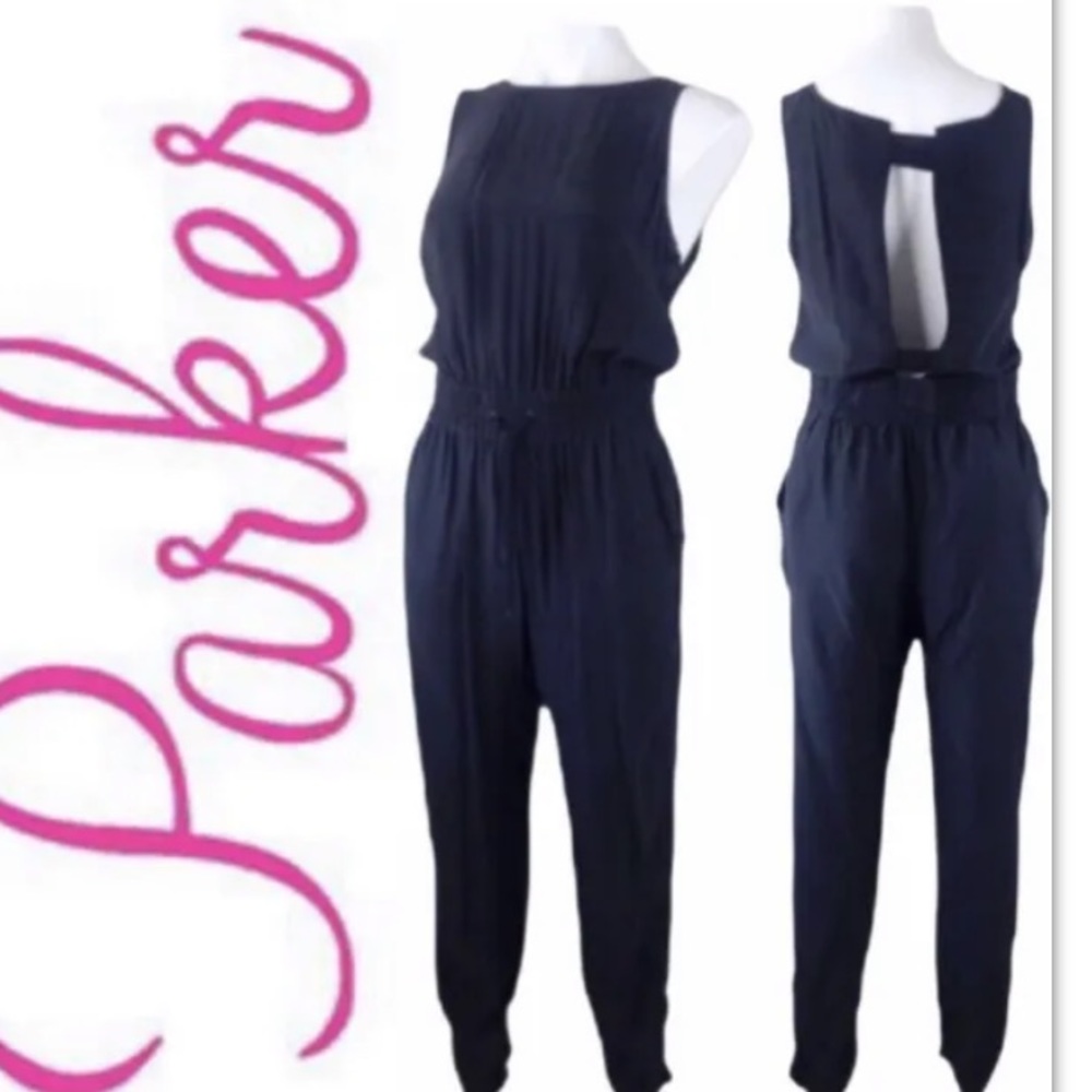 Parker Silk Backless Jumpsuit